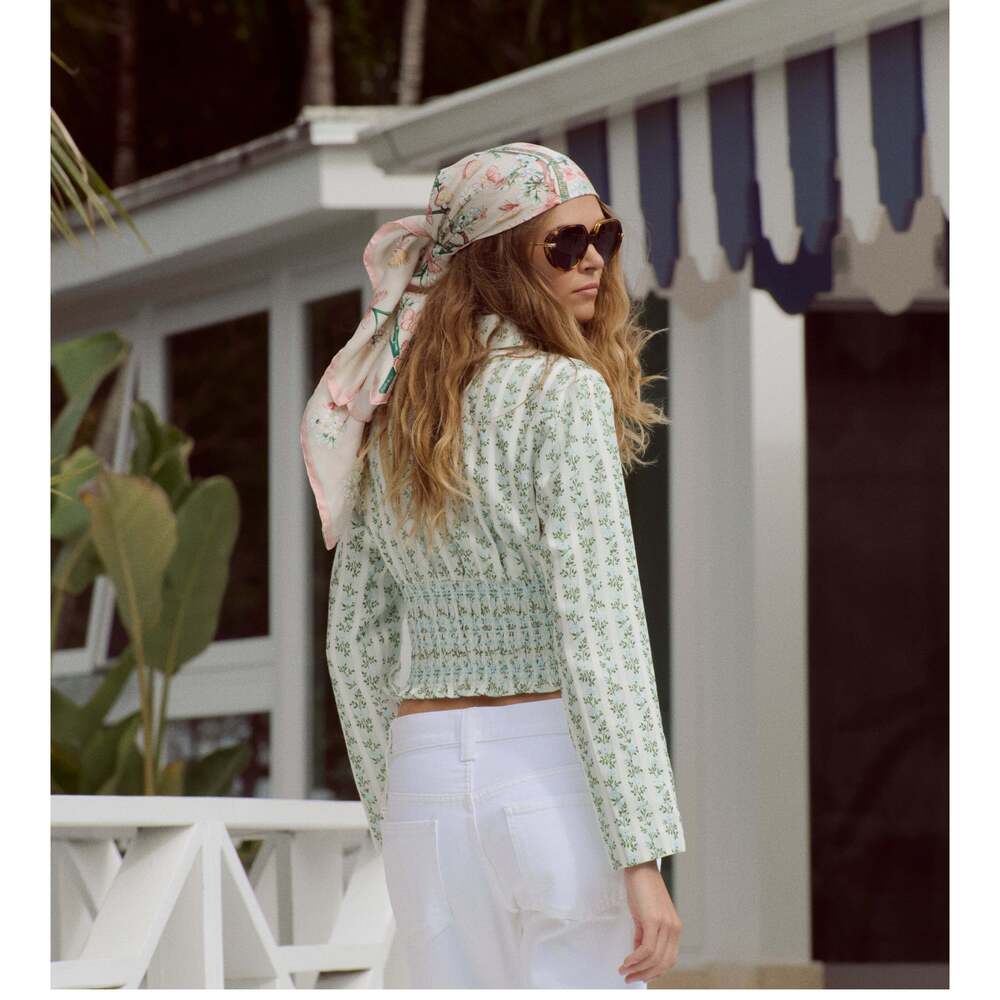 Hill House Home The Hunter Jacket - Brocade Vine Stripe Size LBrocade Vine Strip
